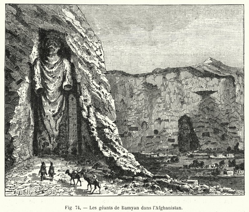 Bamiyan Giants in Afganistan (kaiverrus) tekijältä French School