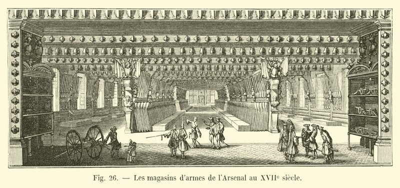 Arsenalin asekaupat 1600-luvulla tekijältä French School