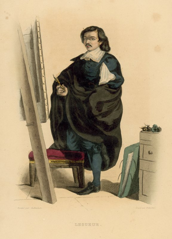 Lesueur (värillinen kaiverrus) tekijältä French School