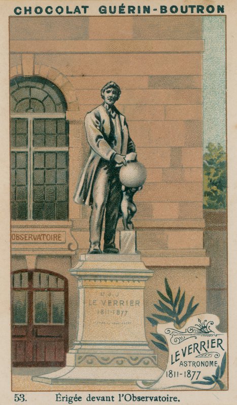 Leverrier, tähtitieteilijä, 1811-1877, pystytetty observatorion eteen tekijältä French School