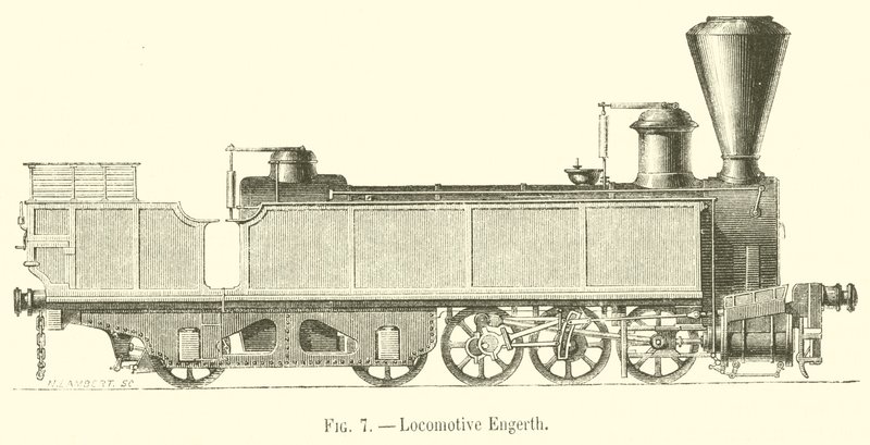 Locomotive Engerth (kaiverrus) tekijältä French School