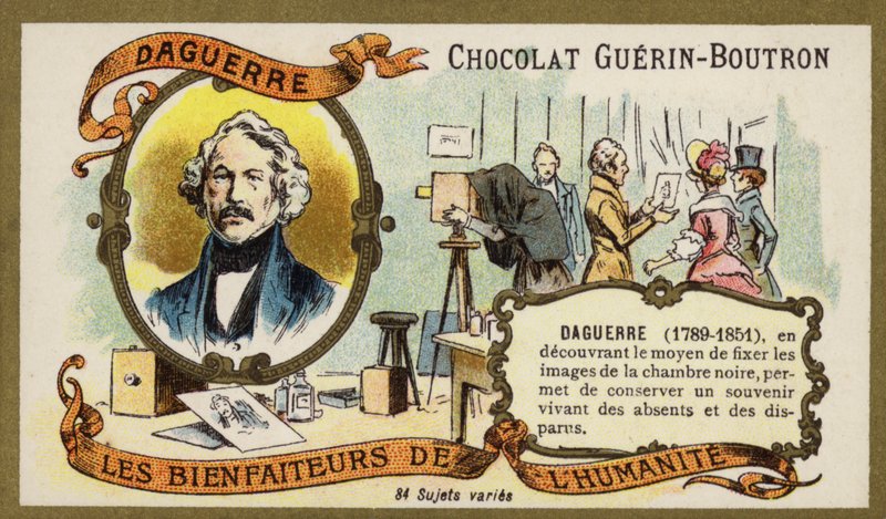 Louis Daguerre, ranskalainen valokuvauksen pioneeri (chromolitho) tekijältä French School