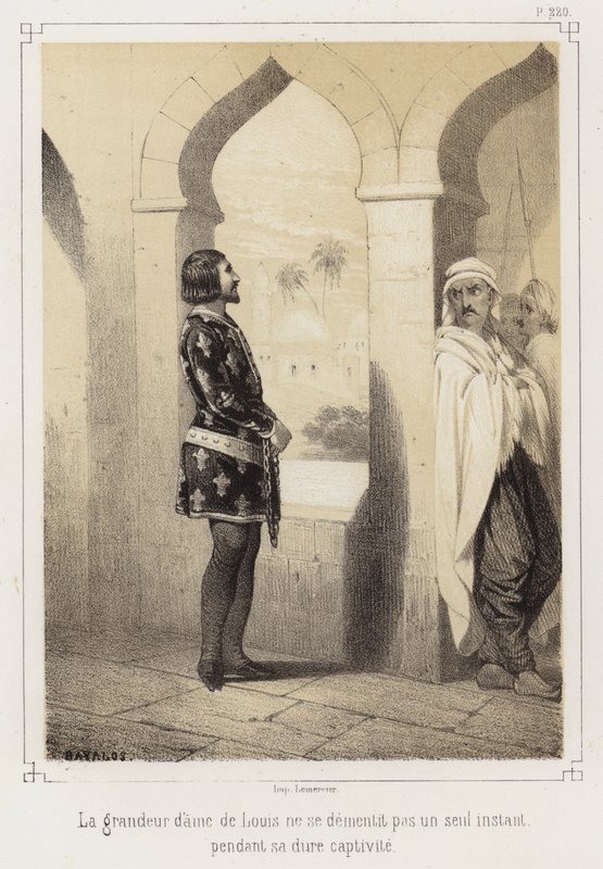 Ludvig IX Ranskan egyptiläisten vankeudessa tekijältä French School