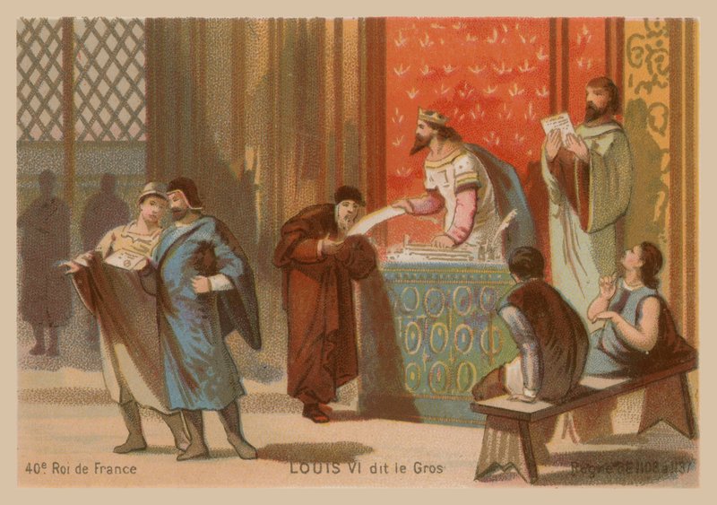 Ranskalainen Ludvig VI, nimeltään Lihava (1081-1137) tekijältä French School
