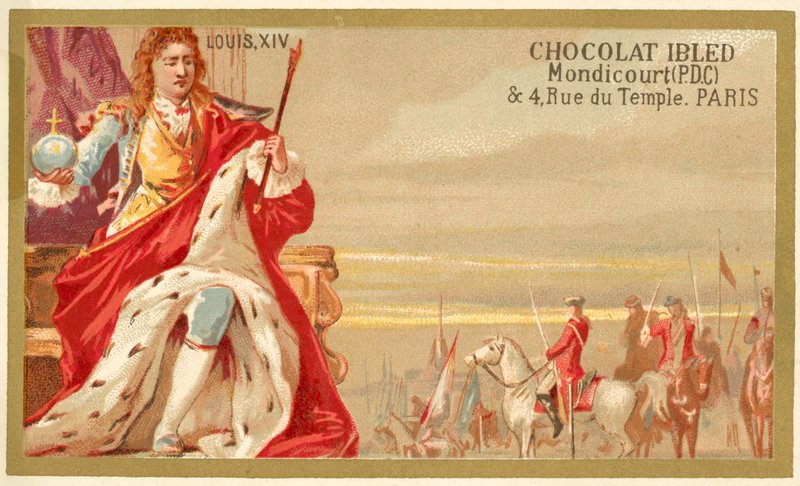 Ludvig XIV Ranskan (chromolitho) tekijältä French School