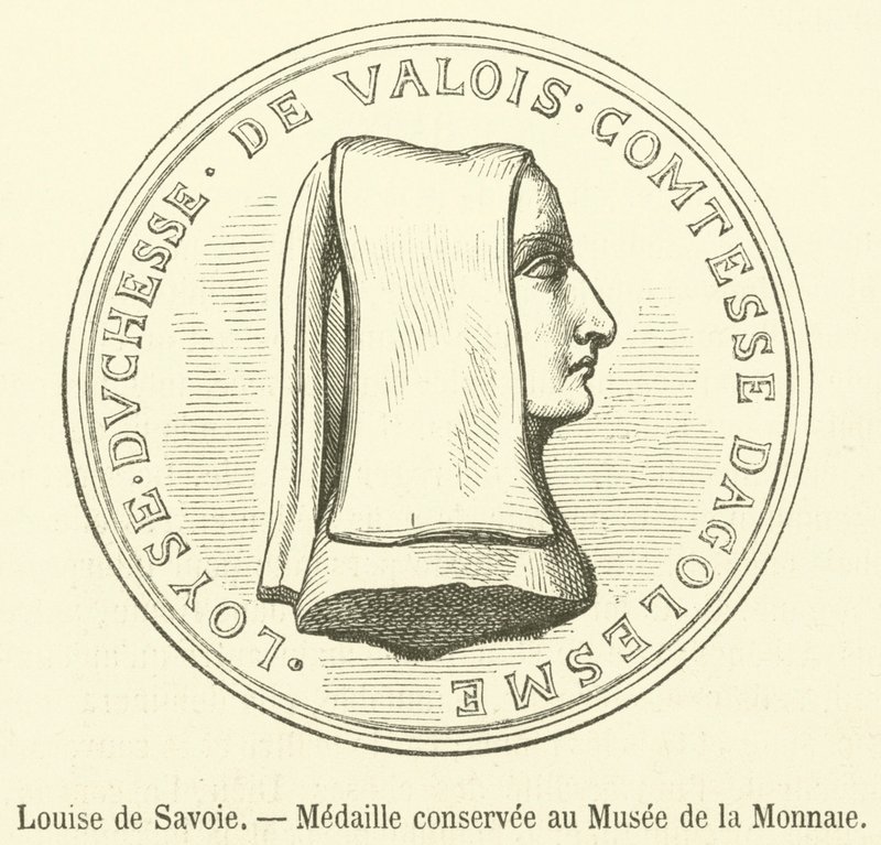 Louise of Savoy, Valuuttamuseon mitali (kaiverrus) tekijältä French School