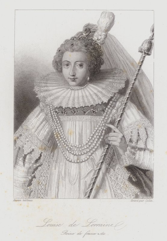 Louise of Lorraine, Ranskan Henrik III:n kuningatar puoliso (kaiverrus) tekijältä French School
