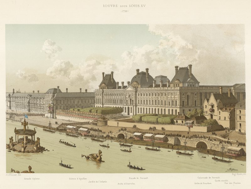 Louvre Louis XV:n aikana, 1739 tekijältä French School