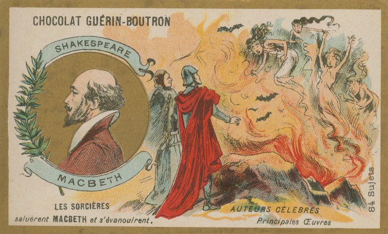 Macbeth, Chocolat Guerin-Boutron -kauppakortti tekijältä French School