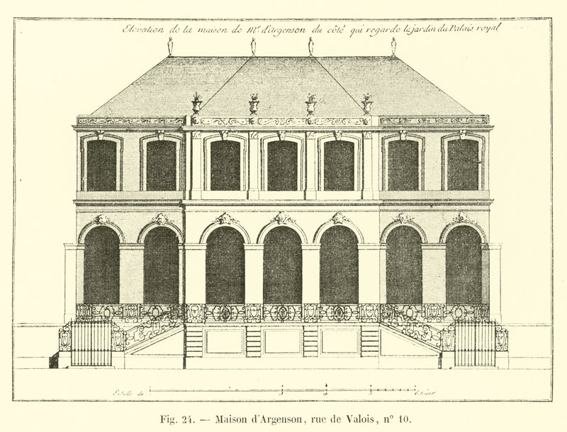Argenson House, rue de Valois, nro 10 tekijältä French School