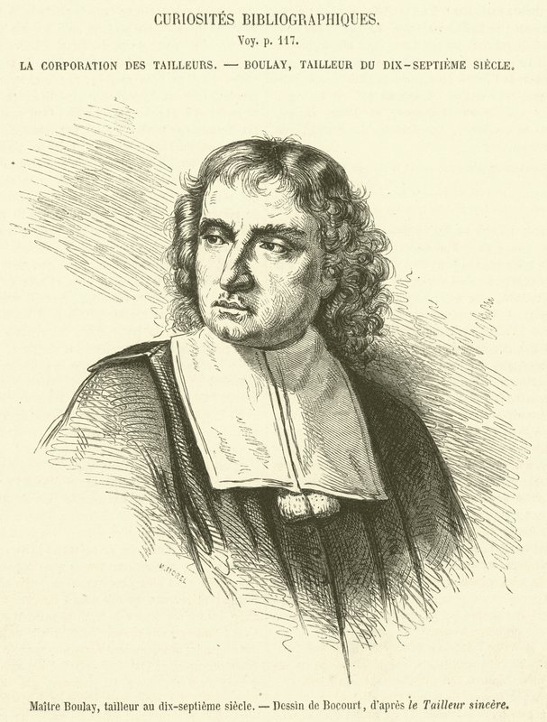 Maitre Boulay, räätäli 1600-luvulla (kaiverrus) tekijältä French School