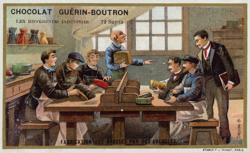 Harjojen valmistus sokeiden toimesta tekijältä French School