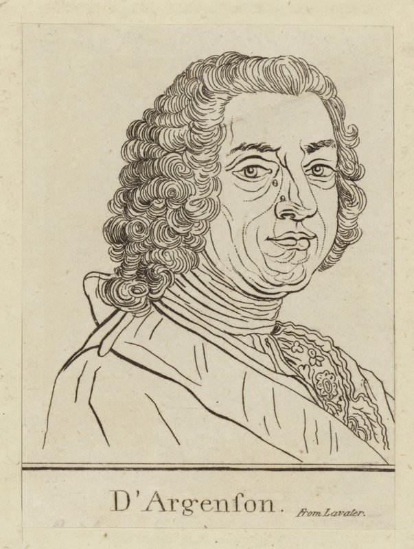 Marc-Pierre de Voyer de Paulmy dArgenson, Ranskan valtiomies tekijältä French School