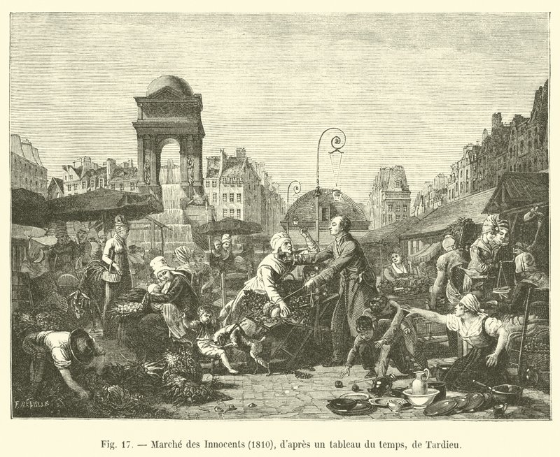 Marssi viattomien, 1810, Tardieun silloisesta maalauksesta tekijältä French School