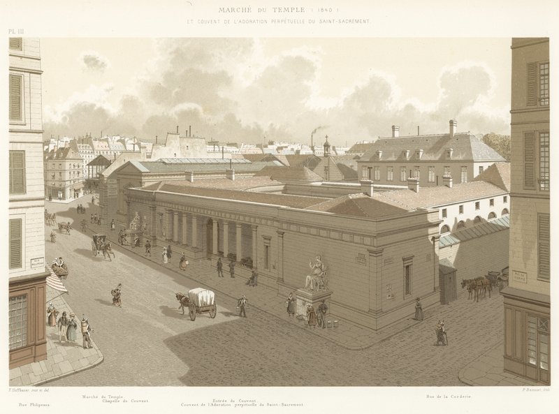 Marche du Temple, 1840, ja Siunatun Sakramentin ikuisen palvonnan luostari tekijältä French School