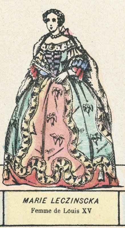 Marie Leczinska, Ludvig XV:n vaimo (värillinen kaiverrus) tekijältä French School