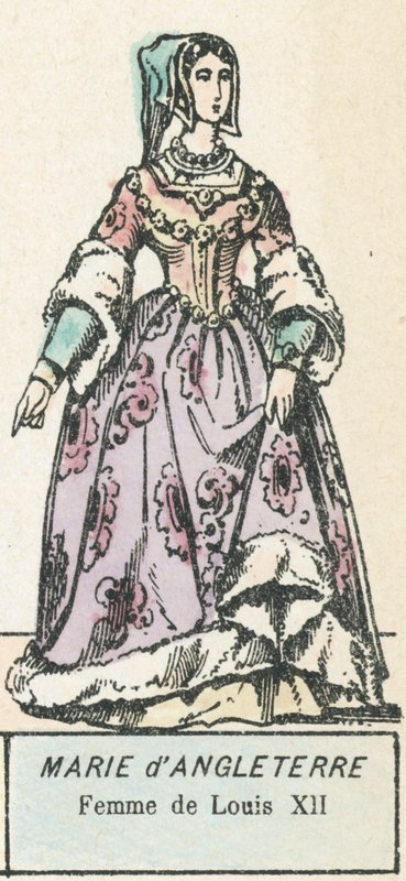 Englannin Maria, Ludvig XII:n vaimo (värikaiverrus) tekijältä French School