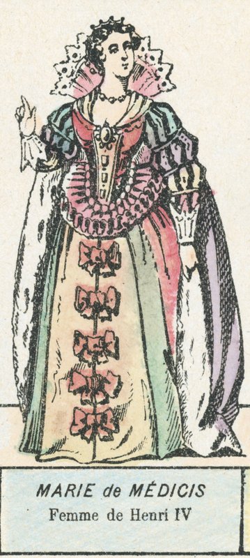 Marie de Medici, Femme de Henri IV (värinen kaiverrus) tekijältä French School