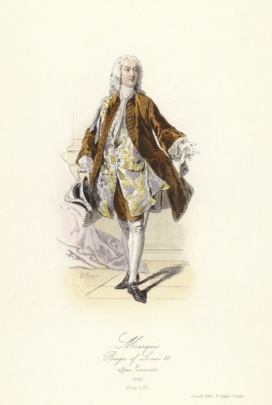 Markiisi, Ranskan Ludvig XV:n hallitus tekijältä French School