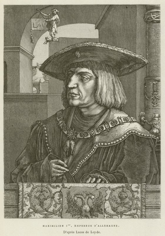 Maximilian I, Saksan keisari (kaiverrus) tekijältä French School