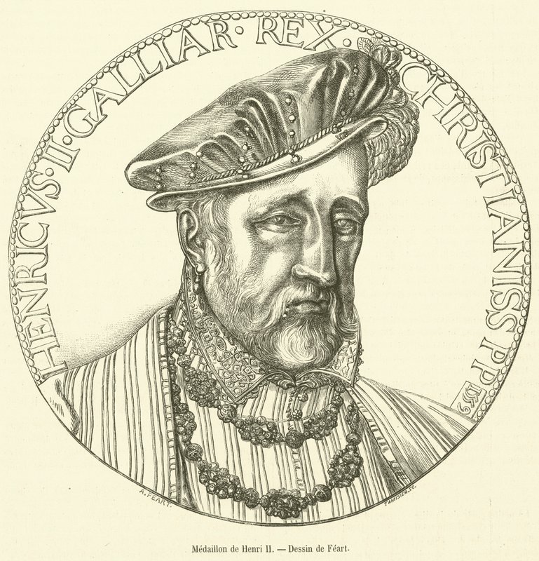 Medallion de Henri II (kaiverrus) tekijältä French School
