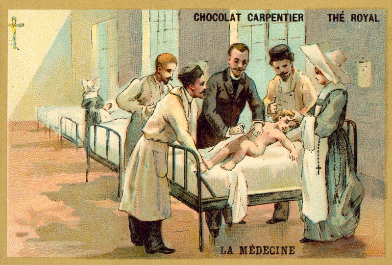 Lääketiede (chromolitho) tekijältä French School