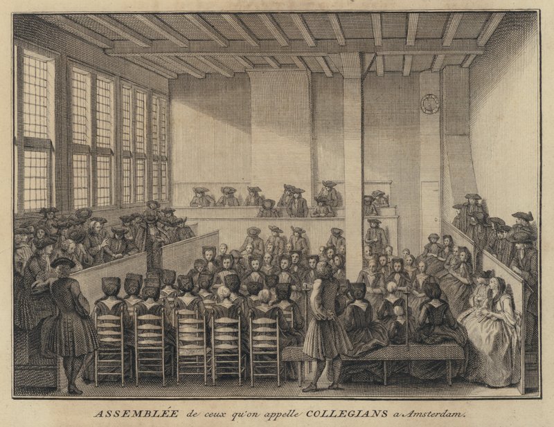 Kolleganttien kokous Amsterdamissa, Alankomaissa (kaiverrus) tekijältä French School