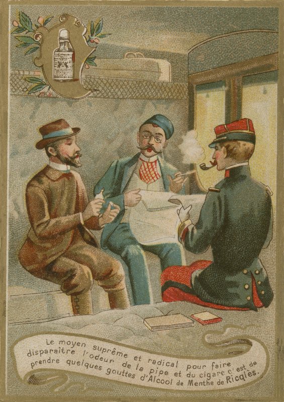 Menthe de Ricqles, kauppakortti tekijältä French School