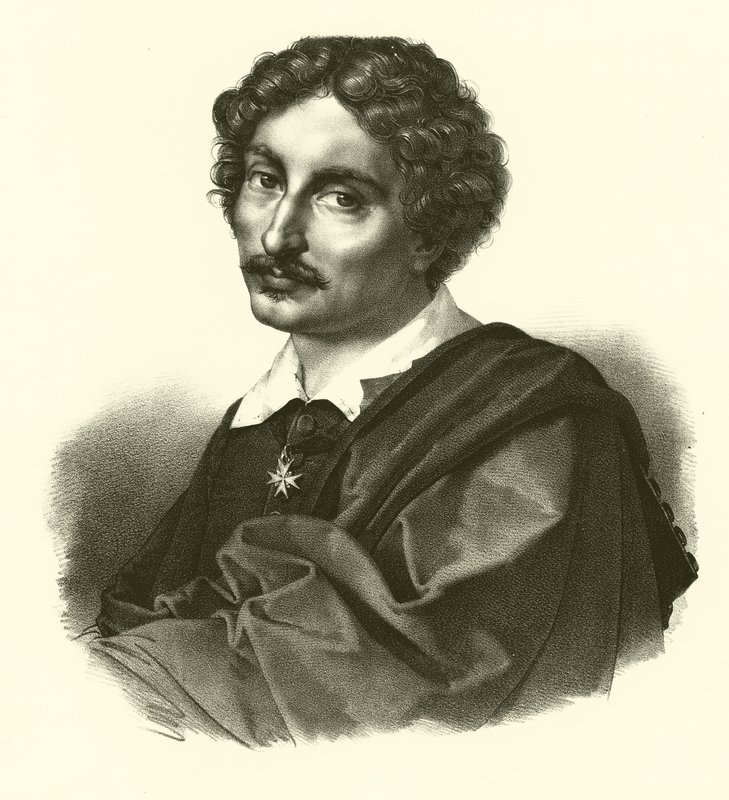 Michelangelo Merisi da Caravaggio, muotokuva (kaiverrus) tekijältä French School