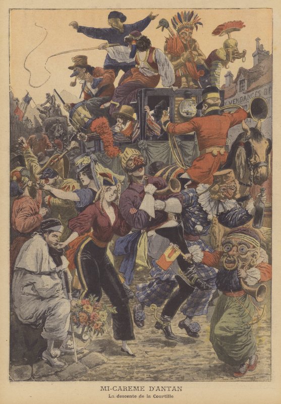 Menneen vuoden keskipaasto (väri litho) tekijältä French School