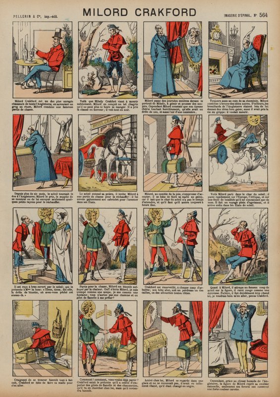 Milord Crakford (värillinen kaiverrus) tekijältä French School