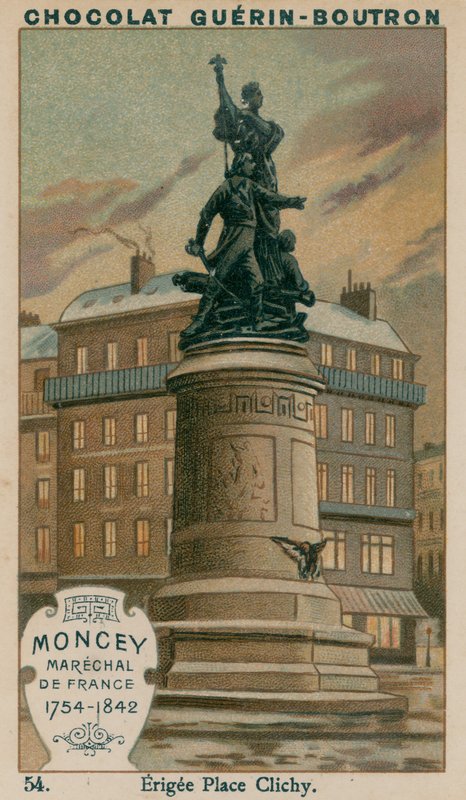 Moncey, Ranskan marsalkka, 1754-1842, pystytetty Place Clichy tekijältä French School