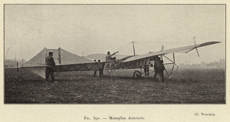 Monoplan Antoinette (kaiverrus) tekijältä French School