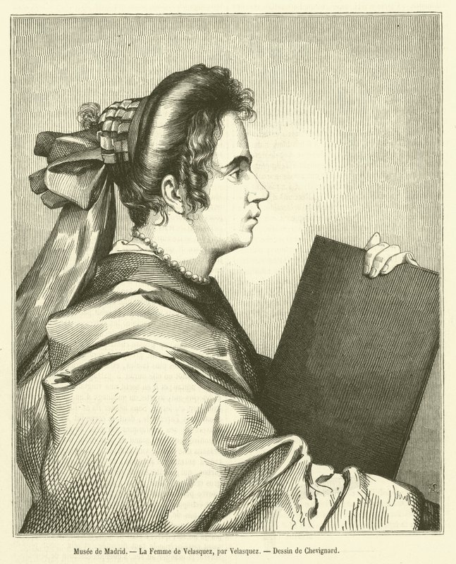 Madridin museo, Velasquezin vaimo (kaiverrus) tekijältä French School