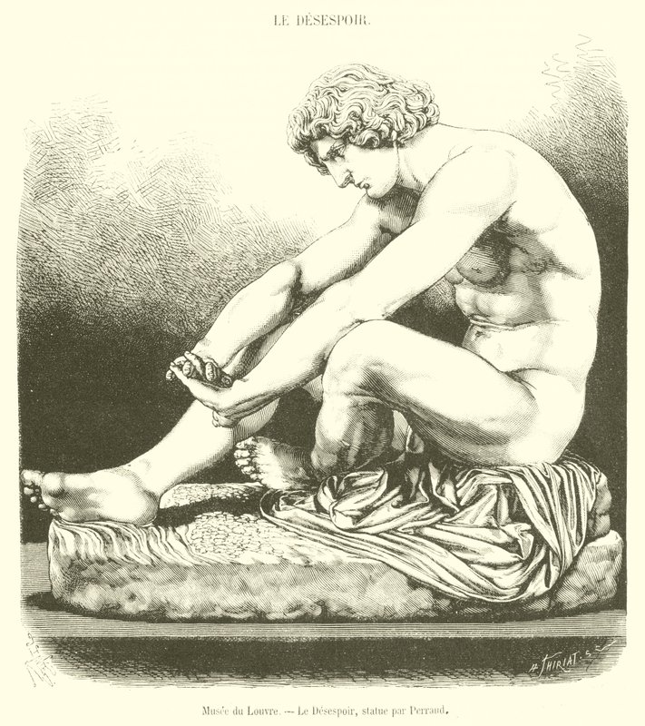 Louvre-museo, Epätoivo (kaiverrus) tekijältä French School