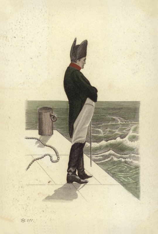 Napoleon I (värillinen litografia) tekijältä French School
