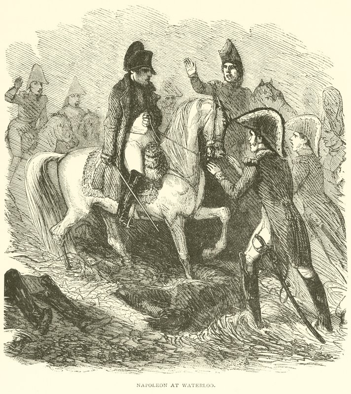 Napoleon at Waterloo (kaiverrus) tekijältä French School
