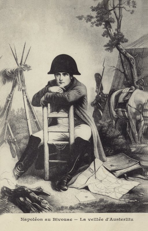 Napoleon Bivouacissa tekijältä French School