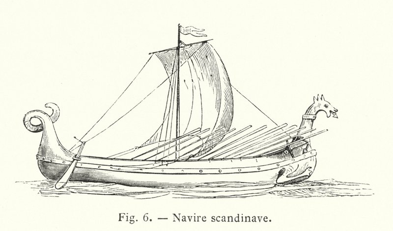 Skandinavian laiva (kaiverrus) tekijältä French School