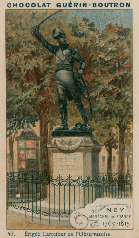 Ney, Ranskan marsalkka, 1769-1815, pystytettiin observatorion risteykseen tekijältä French School