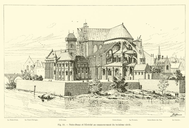 Notre-Dame ja piispakunta 1300-luvun alussa tekijältä French School