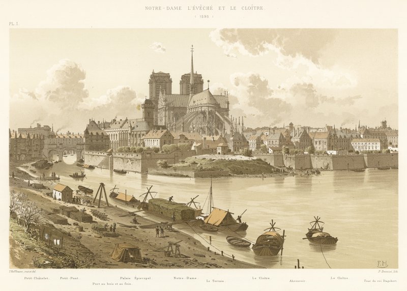 Notre-Dame lEveche ja luostari, 1595 tekijältä French School