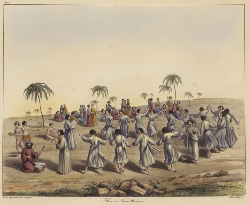 Nubian naiset tanssivat tekijältä French School