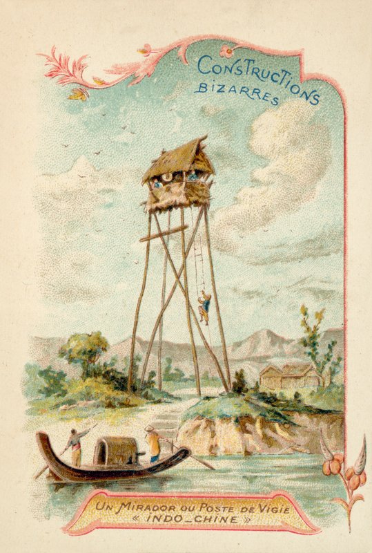 Näkötorni, Indokina (chromolitho) tekijältä French School