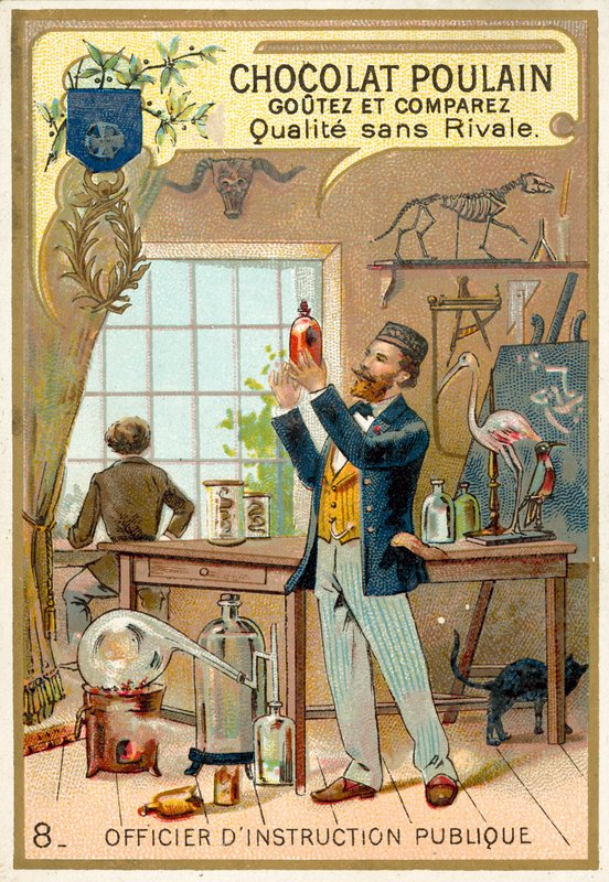 Officer of the Instruction Publique (chromolitho) tekijältä French School