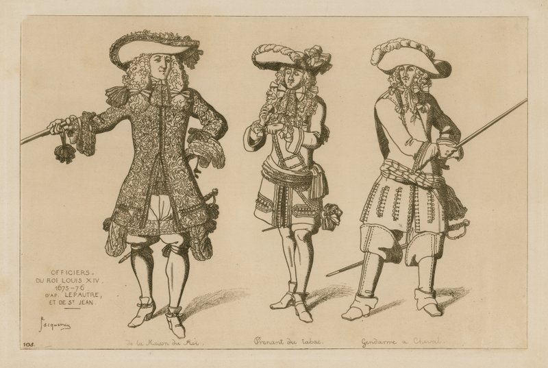 Kuningas Ludvig XIV:n upseerit tekijältä French School