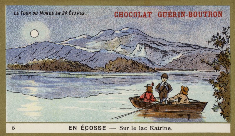 Loch Katrinella, Skotlannissa (chromolitho) tekijältä French School
