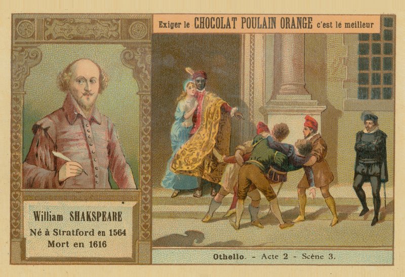 Othello, Chocolat Poulain Orange kauppakortti tekijältä French School