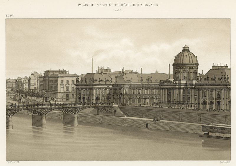 Instituutin palatsi ja Hotel des Monnaies, 1877 tekijältä French School
