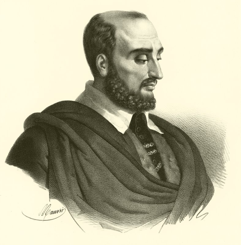 Paolo Caliari, joka tunnetaan nimellä Paolo Veronese, muotokuva (kaiverrus) tekijältä French School